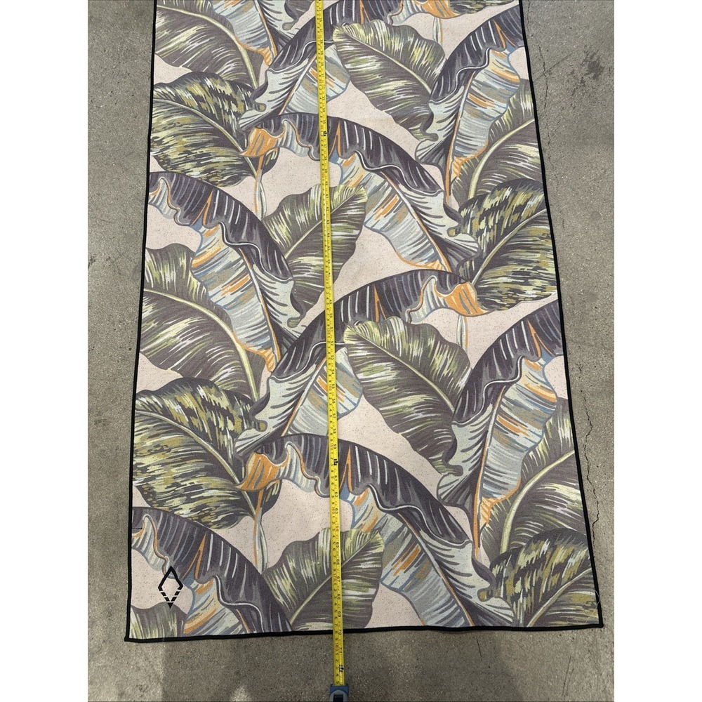 Nomadix Yoga Mat/Towel Size 70x29 Tropical Leaf Print Tribalism Multi-Color - Picture 2 of 7